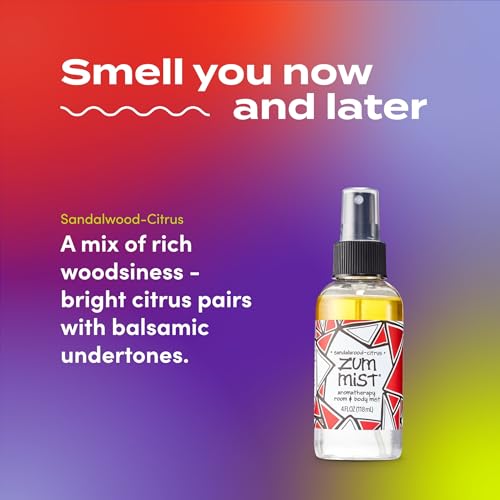 Indigo Wild Zum Mist Room & Body Spray - Aromatherapy Essential Oil Spray - Natural Body Mist & Room Spray - Sandalwood-Citrus Scent - 4 fl oz - Image 3