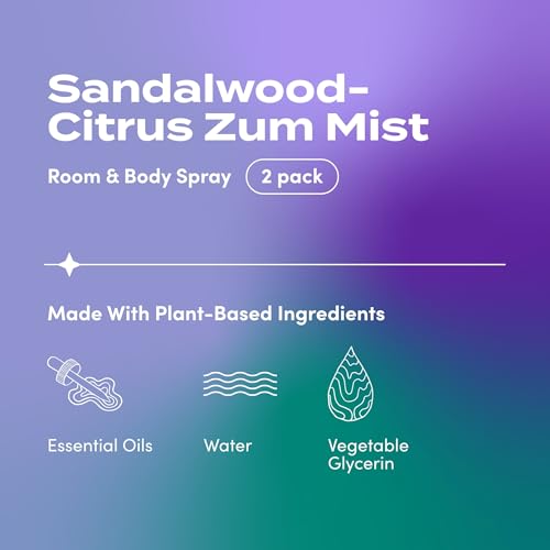 Indigo Wild Zum Mist Room & Body Spray - Aromatherapy Essential Oil Spray - Natural Body Mist & Room Spray - Sandalwood-Citrus Scent - 4 fl oz - Image 2