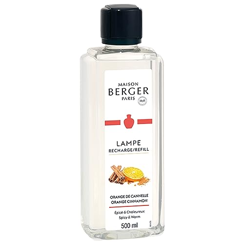 Maison Berger - Orange Cinnamon - Lampe Berger Fragrance Refill for Home Fragrance Oil Diffuser - 16.9 Fluid Ounces - 500 milliliters - Image 1