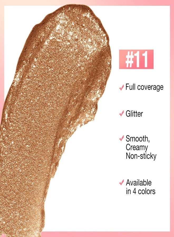 Boobeen Glitter Lipstick for Women Metallic Lip Stick Sparkling Shine Lip Makeup, Bold Smooth Lip Color High Pigment Long Lasting, Creamy Lipstick Full Coverage - Image 3