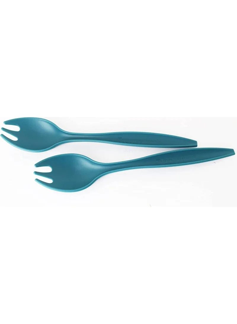 Sinerji Shop Allegra Salad Servers Gasoline 2 Piece and Metallic Ballpoint M