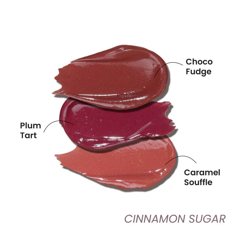 LAMIOR Peptide Glaze Lip Balm Combo Pack of 3 - Cinnamon Sugar| 3-in-1 Formula for Glossy Shine, Healing, and Nourishment | Pillowy-Soft Lips | Nourishes Dry Skin | Real Reviews, Juicy Results! - Image 3