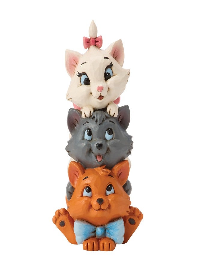 Enesco Disney Traditions by Jim Shore The Aristocats Stacked Miniature Figurine, 3.75 Inch, Multicolor - Image 1