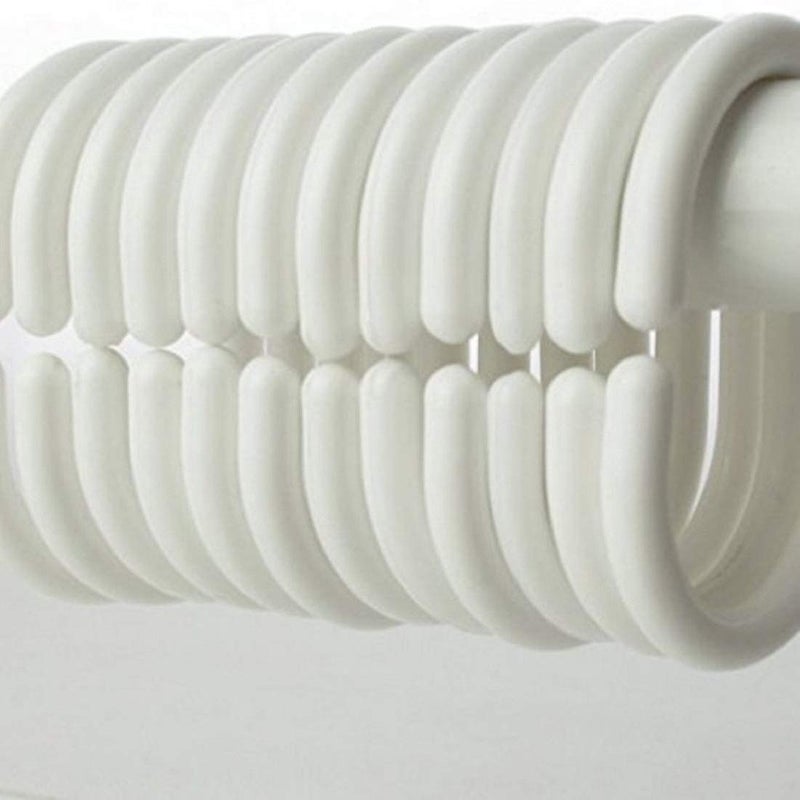 Kuber Industries Kuber Industries 30 MM PVC AC Curtain100 Water Proof Mold Mildew FreeEyelet Rings Quick Water ReleaseSize 9 Feet White - Image 4