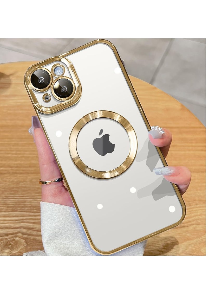 ELTRAZONE Gold iPhone 13 Case – Camera Lens Guard, Military Grade Protection, TOP N56 Magnets, MagSafe Ready - Image 1