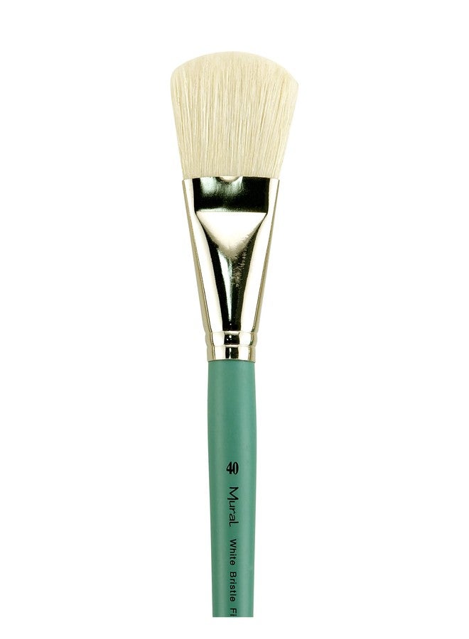 Creative Mark Art Supplies Large Mural Natural Hog Bristle Paint Brush - Filbert #30 - Artist Supplies for Acrylics, Watercolors, and Oils - Durable, Resilient, Seamless Ferrules - Image 2