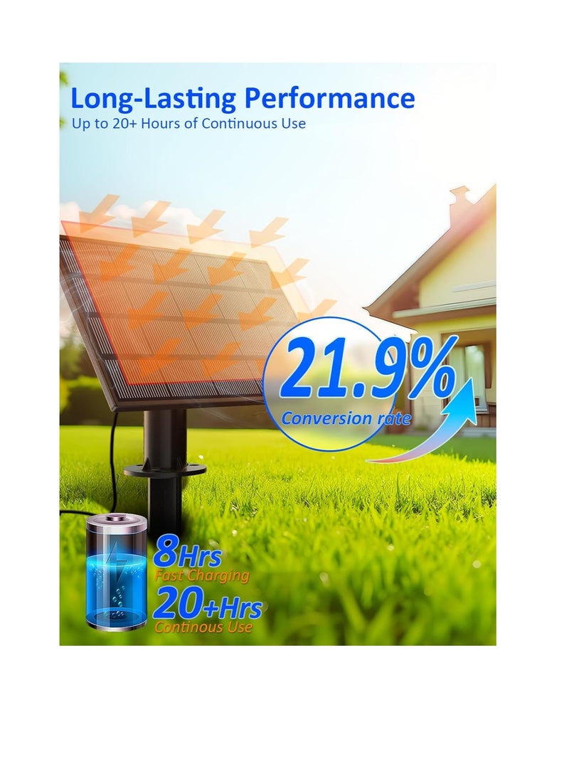 general luckystyle 50FT Solar String Lights Outdoor Waterproof with 18+1 LED Bulbs Long Last for 20+Hrs, Commercial Grade Shatterproof USB Patio Solar Powered Lights for Camping，Backyard, Garden, Porch Decor - Image 2