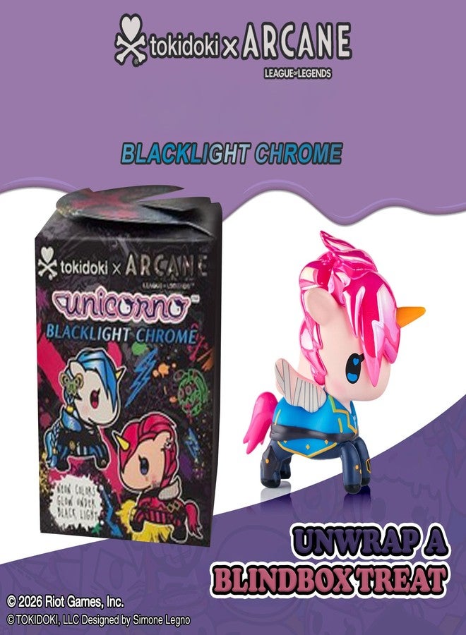 tokidoki™ x Arcane Unicorno™ Black Light Chrome Blind Box - 1 Pack of Cute Mystery Mini Collectibles - Collectible Art for Boys & Girls - 2.75 Inches Miniatures & Blindbox Figures - Image 2