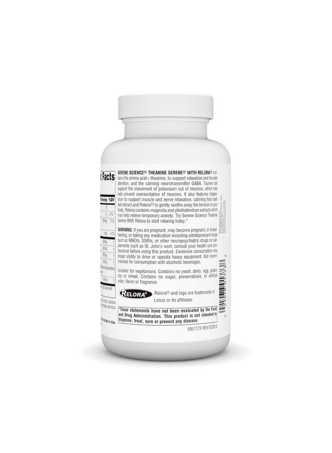 Source Naturals Theanine Serene with Relora, Calm Mind and Body* - 120 Tablets - Image 2