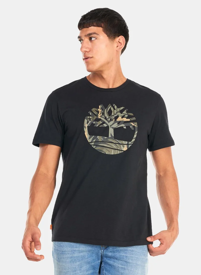 Timberland Men's Tree Logo Seasonal Camo T-Shirt