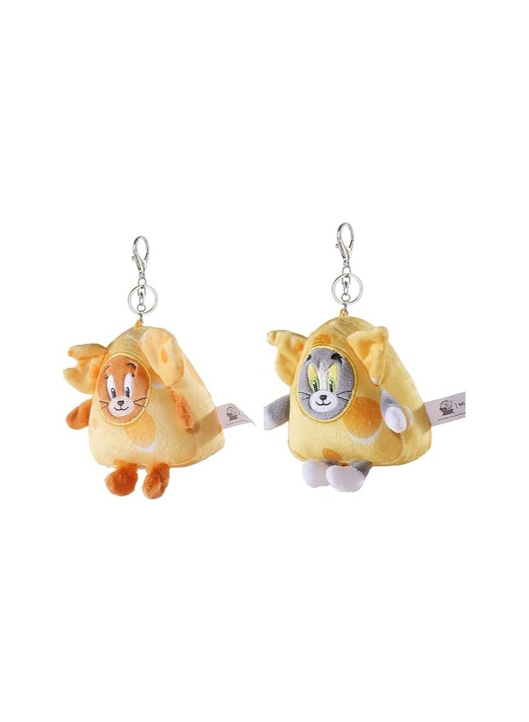 general Tom-Cat with Jerry-Mouse Plush Toy Keychain and Backpack, Tom-Cat with Jerry-Mouse Plush Toy - Image 1