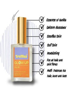 Truffles Glow Up Dry Oil for Face and Hair and Body With Vanilla Scent  - Image 4