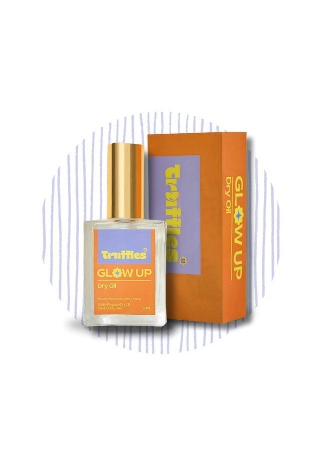 Truffles Glow Up Dry Oil for Face and Hair and Body With Vanilla Scent - Image 2