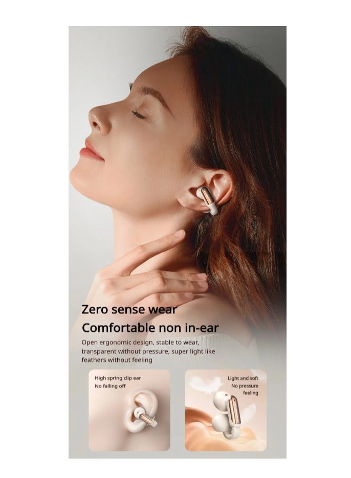 Monster Monster Open-Ear Wireless Earbuds AC601, Bluetooth 5.4 Clip-On Headphones with ENC Noise Cancellation, IPX5 Waterproof, 32H Battery, Hi-Fi Sound with PVK Diaphragm, Touch Control for Workout/Gym/Running  - Image 5