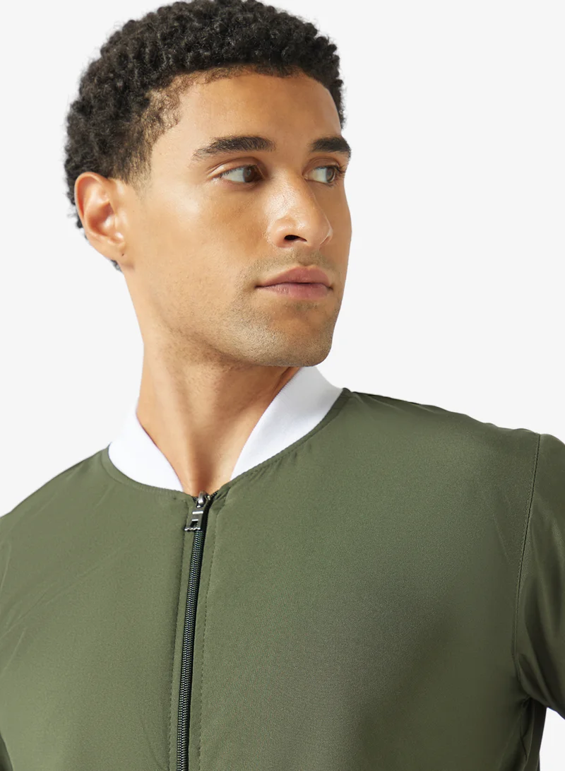 Seventy Five  Casual Zip Through Bomber Jacket for Men | Best Price UAE