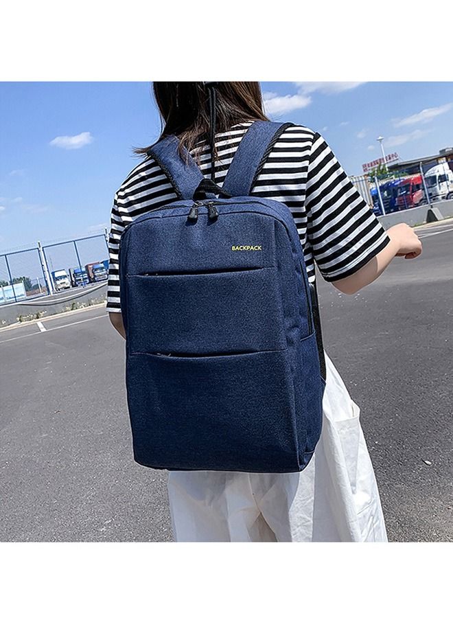 Unisex 3-Piece Nylon Waterproof with USB Charging Port Large Capacity Men‘s Business Backpack 15.6 Inch Laptop Bag for Travel Commute with One Shoulder Cross-body Bag and Pencil Case  - Image 2