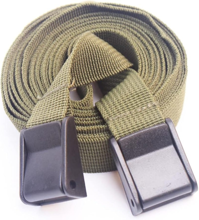 Heavy Duty Tie Down Straps Cam Buckle 400cm Military Green for Luggage and Camping - Image 5