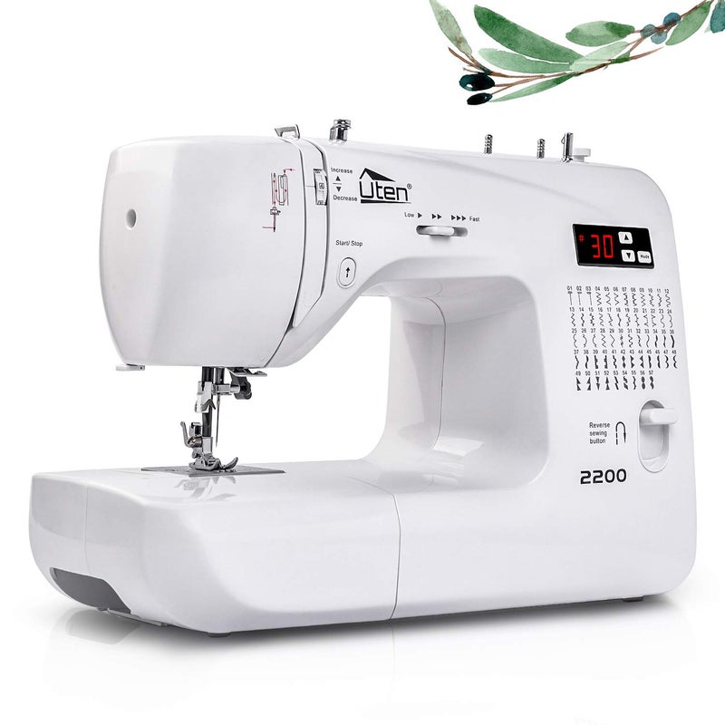 Uten Sewing Machine Computerized Embroidery Sewing Machine with 60 Unique Builtin Stitch 