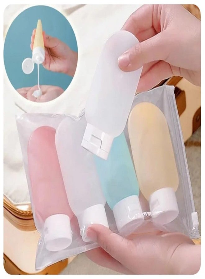 TINSICO Refillable Bottles for Toiletries, Travel Shampoo Bottle Set, Travel Toiletry Bottles, Small Bottles for Travel Leakproof Mini Travel Essentials- 60ml (Pack OF 4) - Image 2