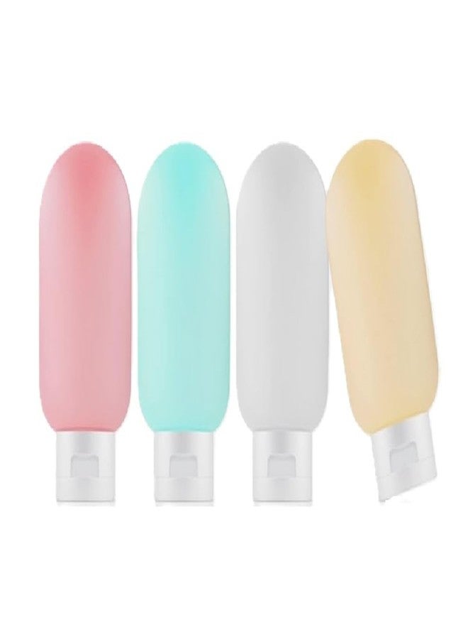 TINSICO Refillable Bottles for Toiletries, Travel Shampoo Bottle Set, Travel Toiletry Bottles, Small Bottles for Travel Leakproof Mini Travel Essentials- 60ml (Pack OF 4) - Image 1