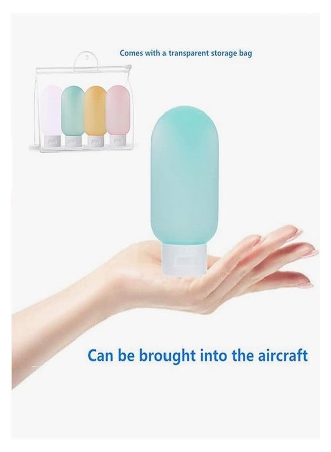 TINSICO Refillable Bottles for Toiletries, Travel Shampoo Bottle Set, Travel Toiletry Bottles, Small Bottles for Travel Leakproof Mini Travel Essentials- 60ml (Pack OF 4) - Image 5