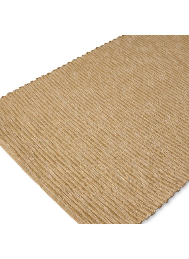 Hex Ribbed Runner, Beige Chambray - 40X180 Cm - pzsku/Z8057CD3A872E4DA628C5Z/45/_/1718169623/e31e6915-50f3-4207-8c75-293c3f1240d5