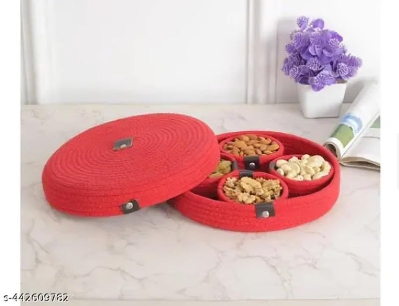 Feel Good Impression Home Decor Small Box Rope Storage Book Shelf Jute Planter Basket Toy Gift Hamper Baby Tray Bucket Organizer for Living Room Kitchen washroom  - Image 2