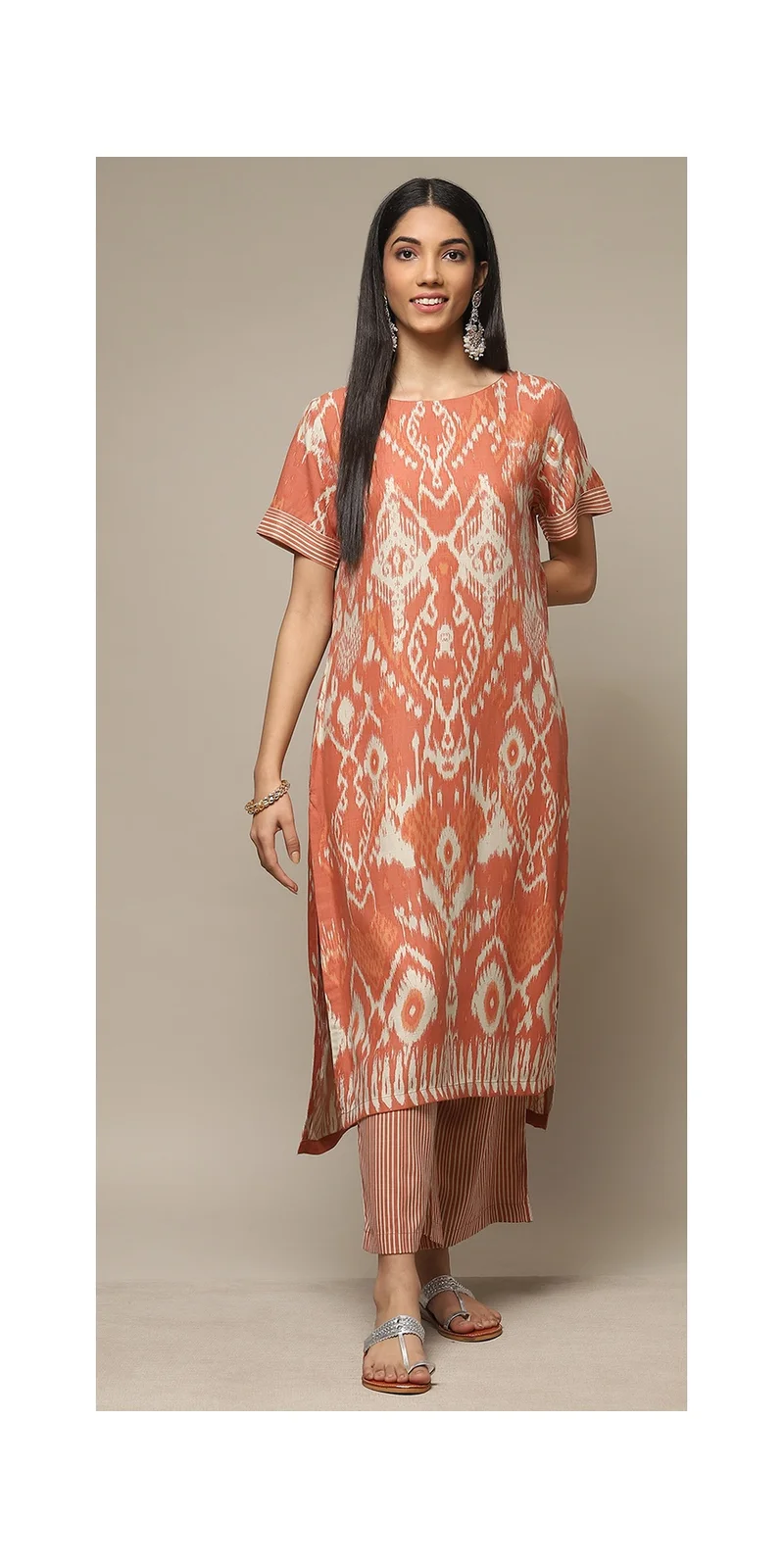 بيبا مجموعة LIVA البرتقالية المطبوعة بقطعتين