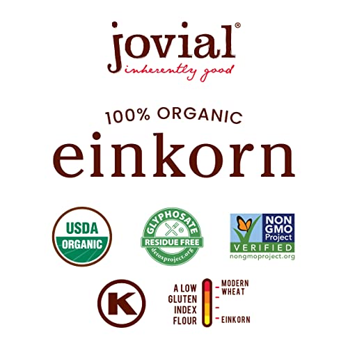 Jovial Organic Einkorn Unbleached All Purpose Flour - Bread Baking Flour for Sourdough, High Protein, Non-GMO, Organic Pizza & Pasta, European Italian, Glyphosate Free - 10 Lb - Image 4