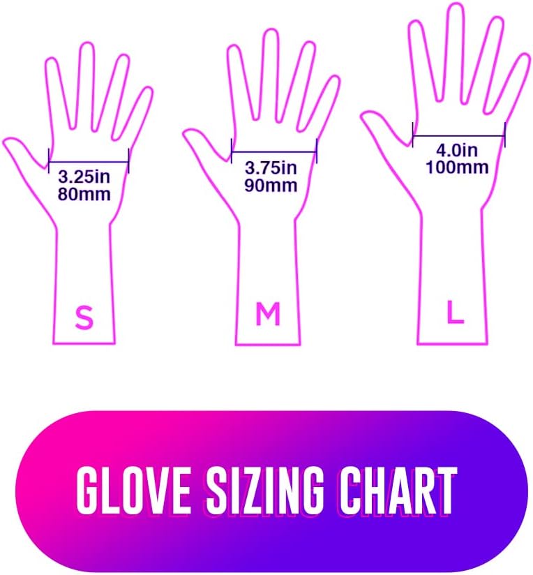 Colortrak Premium Grip Reusable Powder Free Latex Gloves - Black, 20 Count - Image 3