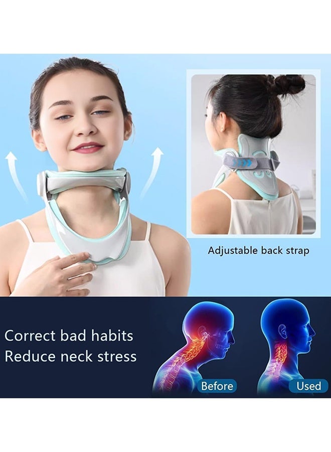 Sweet Life 360°Adjustable Neck Brace for Neck Pain and Support, Cervical Neck Traction Device for Home Use, Neck Stretcher Neck Decompression Devices for Forward Head Posture Correction, Green - Image 2