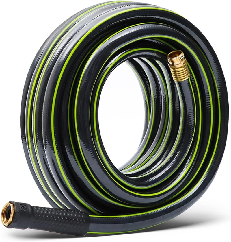 WORTH Leader Garden Hose 3/4 in. x 25 ft. -No Kink, Flexible, Leakproof, Male/Female -Heavy Duty Durable 5 Layers PVC Rubber Lightweight Water Pipe for Gardening, Agriculture & Lawn Care -500PSI Burst - Image 1
