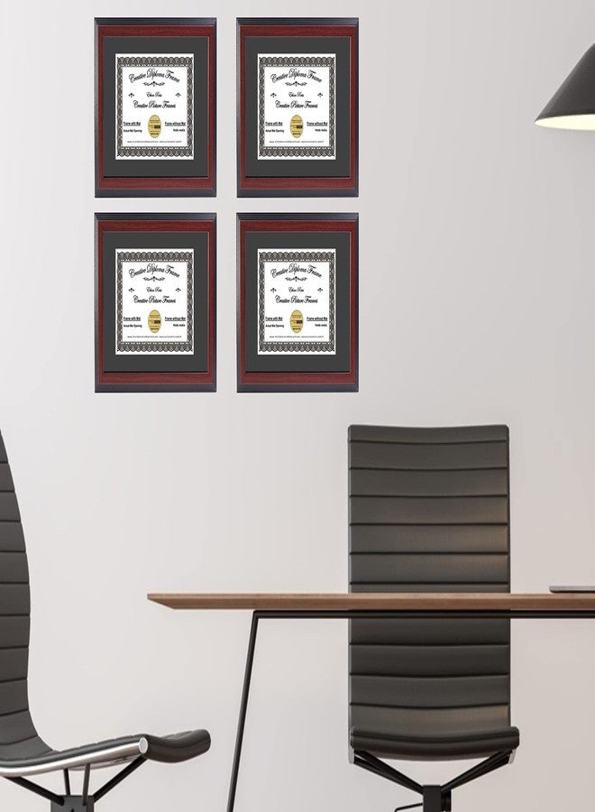 Creative Picture Frames 10x13 Majestic Mahogany Diploma Frame with Black Mat including Glass | Frame Holds 11x14 Media without Mat - Image 4