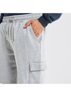 فاف شورت سادة بخصر مرن مع رباط إغلاق  - Image 2