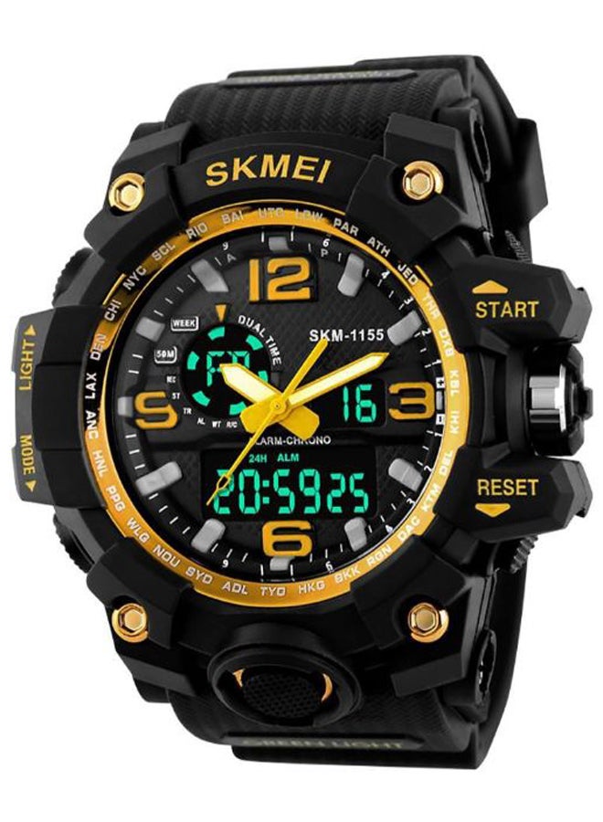 Men's PU Leather Analog/Digital Watch 3858