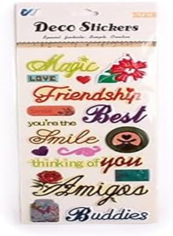 Yiwu QC Shapes Sticker for Kids, 11.5 cm x 30 cm Size