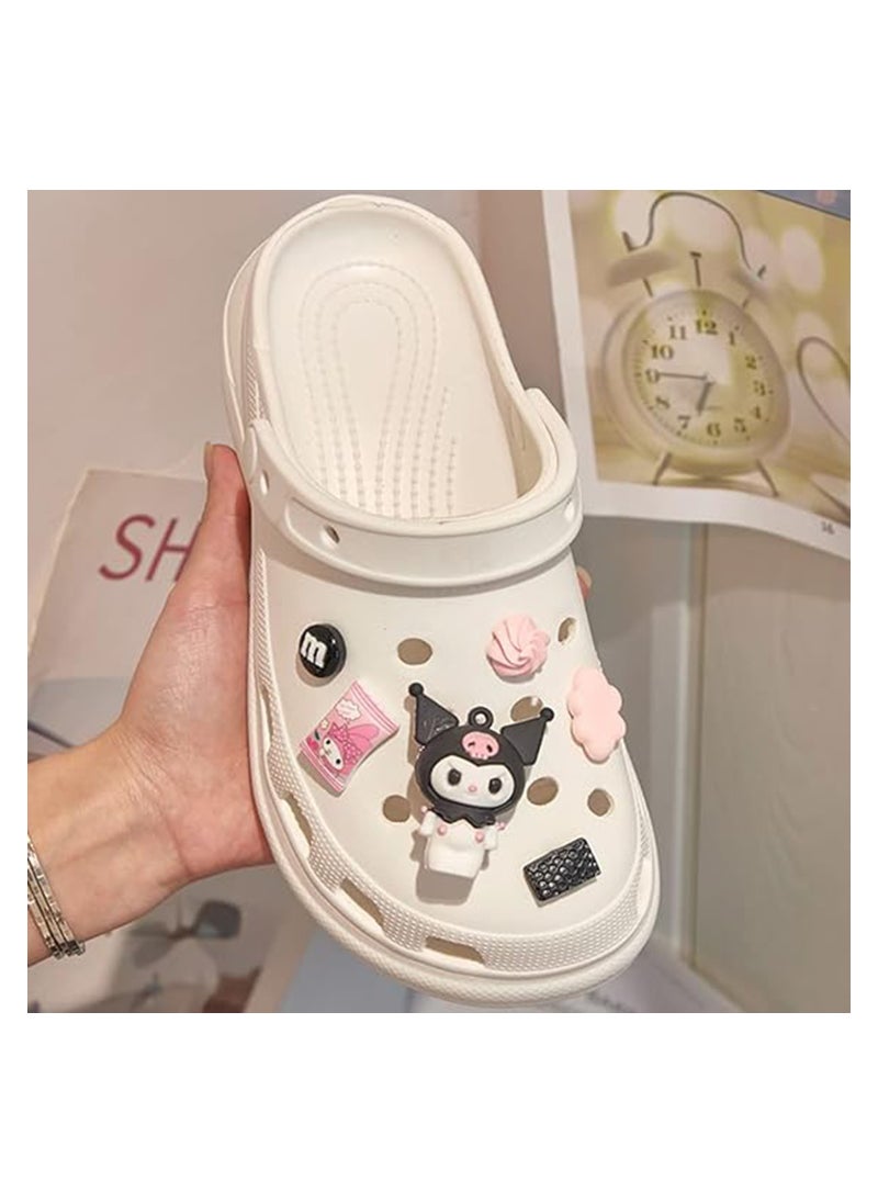 Excefore 12 Pcs 3D Cartoon Shoes Decoration Charms for Croc Clog Decoration, Cartoon Kawaii Charms Accessories for Girls Kids Teens Party Favor (Kulomi & Melody)  - Image 3