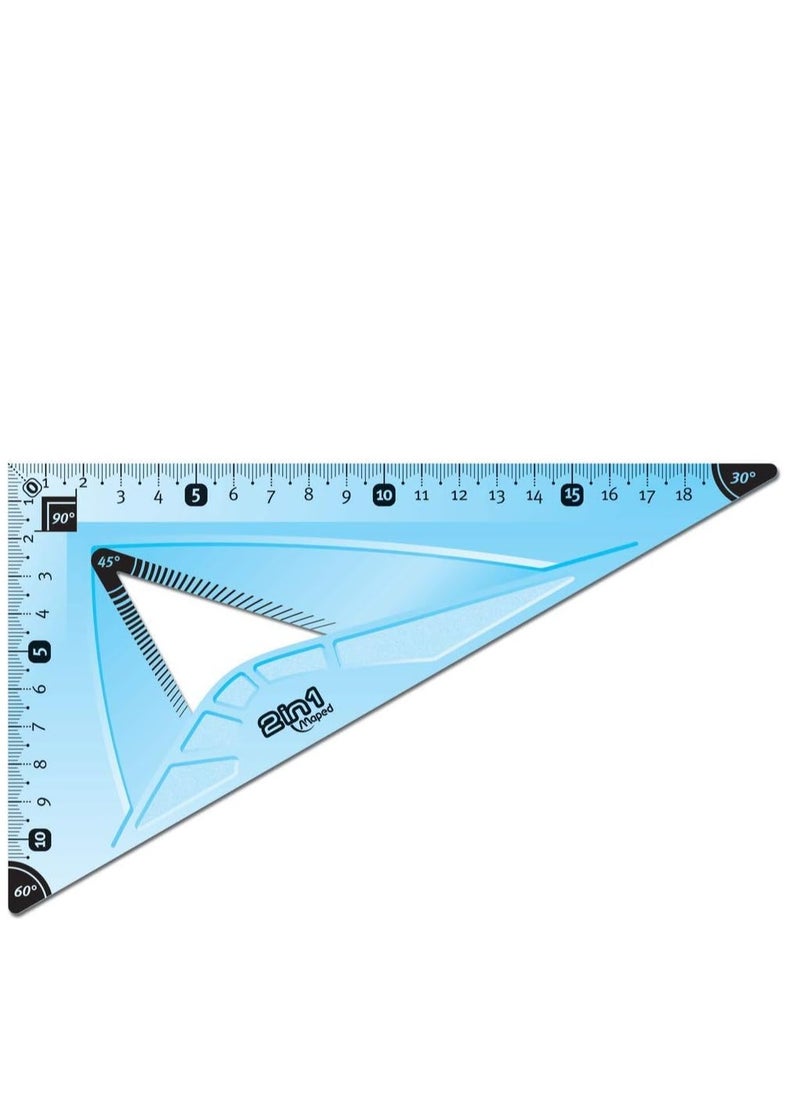 Maped Maped Shatterproof Geometry Set Of 3, Blue/Green, 897120  - Image 2