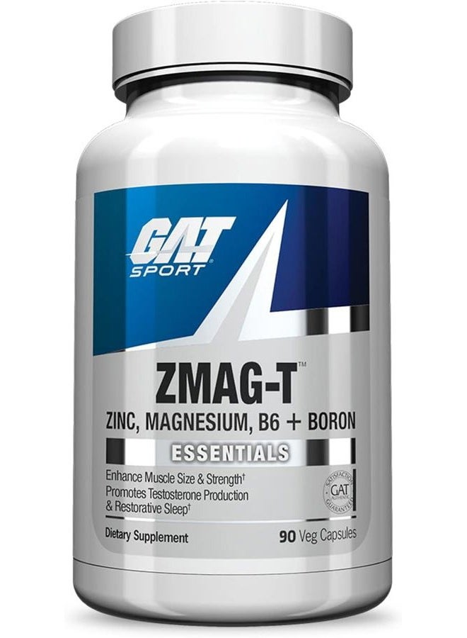 GAT SPORT GAT Sport Essentials ZMAG-T Zinc, Magnesium, B6 + Boron, 90 Veg Capsules - Image 4