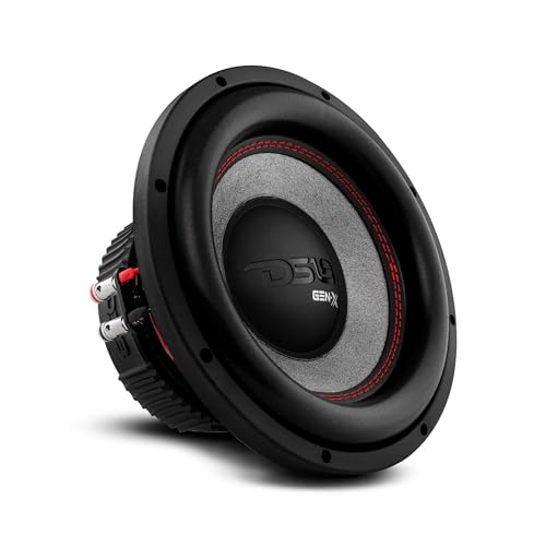 DS18 GEN-X104D Subwoofer in Black - 4 Layer Black Aluminum Voice Coil, 10", 800W Max Power, 400W RMS, Dual 4 Ohms, DVC - Powerful Car Audio Bass Speaker (1 Speaker)