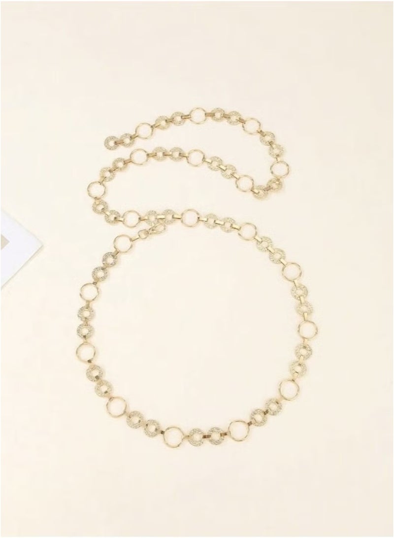 يا إلهي حزام خصر كلاسيكي مموج مجوف للنساء من قطعة واحدة للاستخدام اليومي غير الرسمي - Image 3