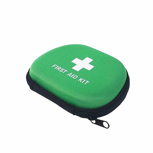 Jipemtra First Aid Hard Case Empty, First Aid Hard Case First Aid EVA Hard Red Medical Bag for Home Health First Emergency Responder Camping Outdoors (Green Small) - Image 1