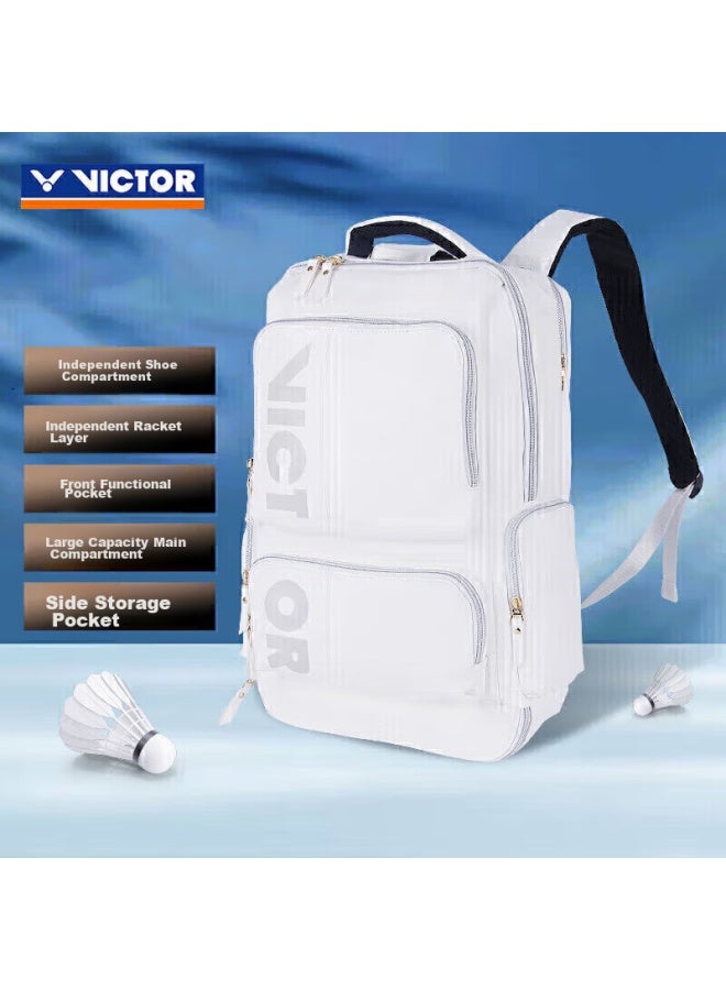 Victor Badminton Bag With Separate Shoe Compartment And Racket Divider, Rectangular Backpack Br5013 A - Image 1