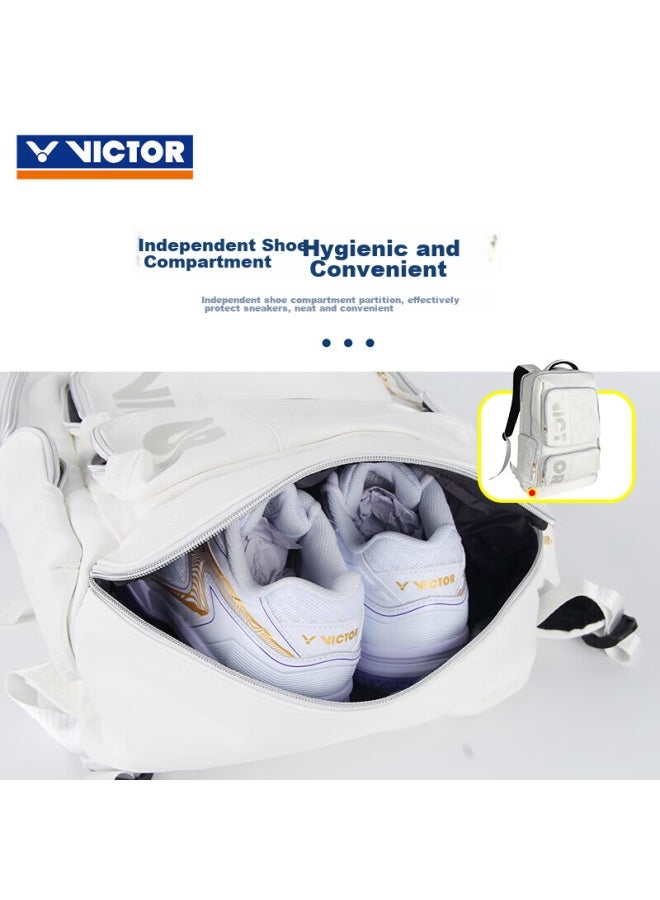 Victor Badminton Bag With Separate Shoe Compartment And Racket Divider, Rectangular Backpack Br5013 A - Image 3