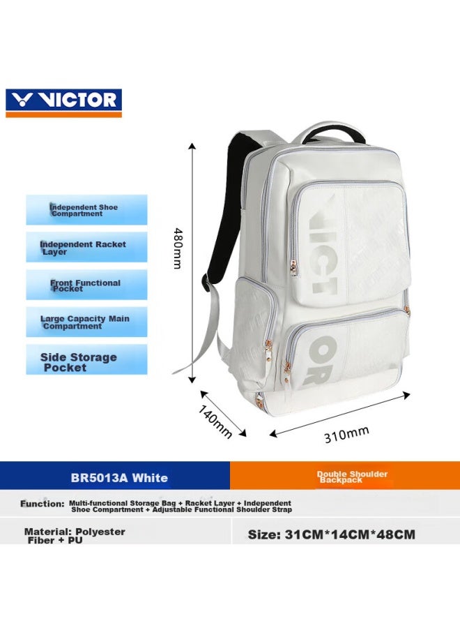 Victor Badminton Bag With Separate Shoe Compartment And Racket Divider, Rectangular Backpack Br5013 A - Image 2