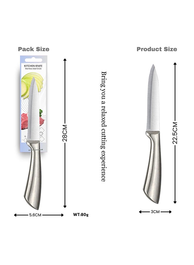Feelings Stainless Steel Knife Heavy-Duty Meat & Vegetable Chopper with Ergonomic Handle Size 12 cm (KQ0810) - Image 2