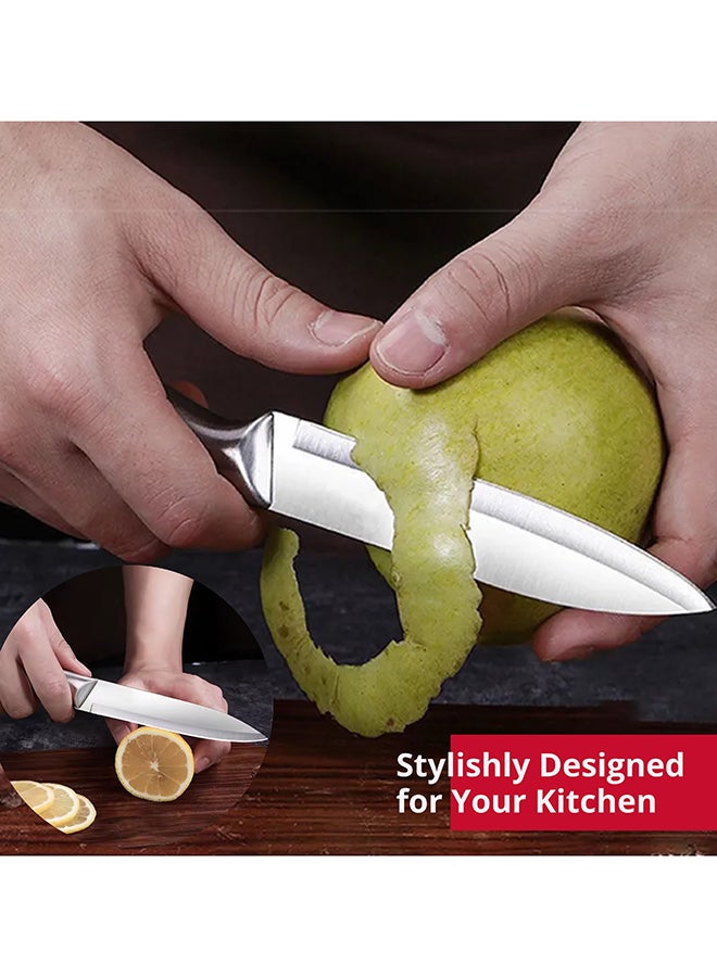 Feelings Stainless Steel Knife Heavy-Duty Meat & Vegetable Chopper with Ergonomic Handle Size 12 cm (KQ0810) - Image 4