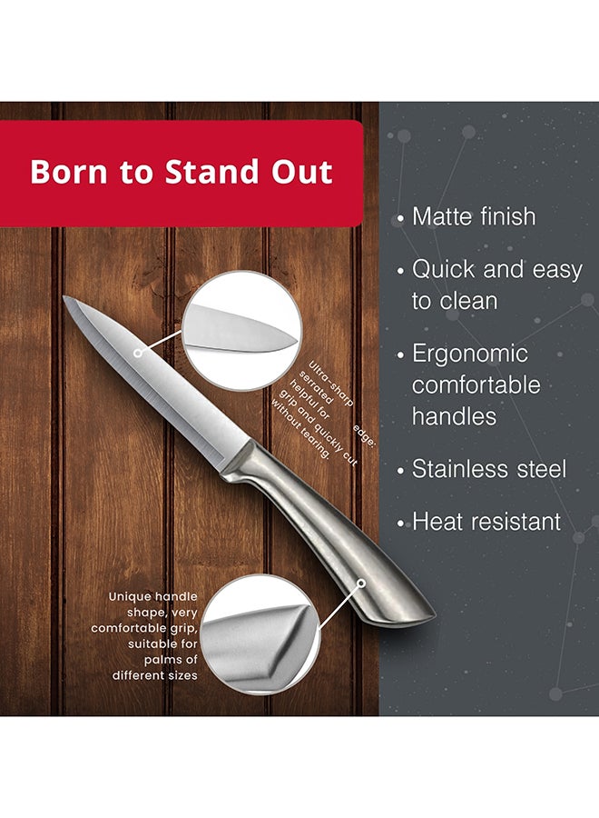 Feelings Stainless Steel Knife Heavy-Duty Meat & Vegetable Chopper with Ergonomic Handle Size 12 cm (KQ0810) - Image 3