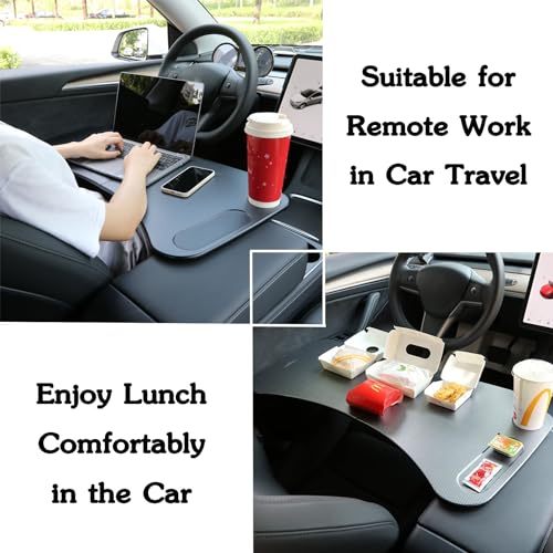 EVFITUS for Tesla Model Y 3 Cybertruck Food Tray Desk for Laptop Foldable Car Table for Eating Travel Multipurpose Tray for Driver Accessories - Image 3