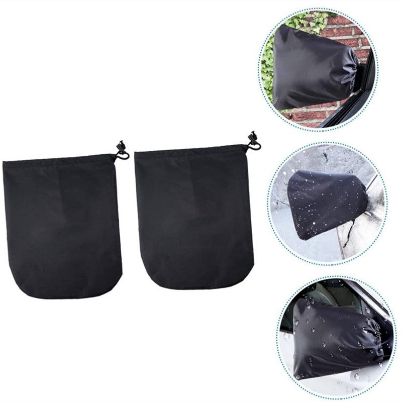 Car Mirror Rainproof Cover Oxford Beige - Image 1